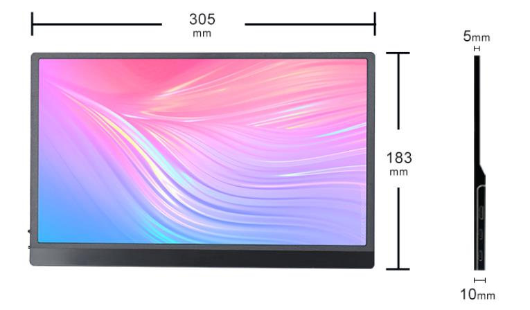 il monitor portatile è molto sottile