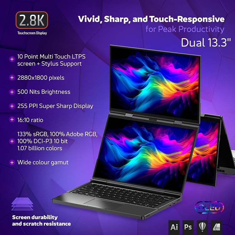 Questo laptop da gioco con doppio touchscreen è stato rivisto